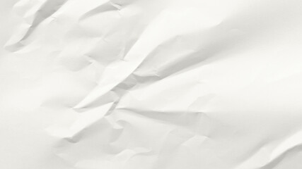 Obraz premium Crumpled white paper texture desktop wallpaper