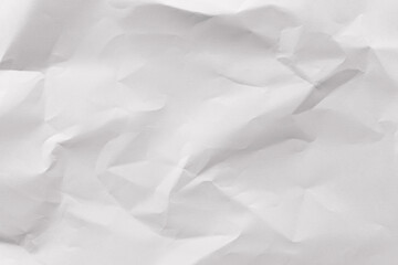 Fototapeta premium Crumpled white paper texture