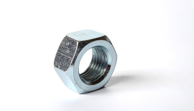 Locking Nut High Detail Isolated on White Background