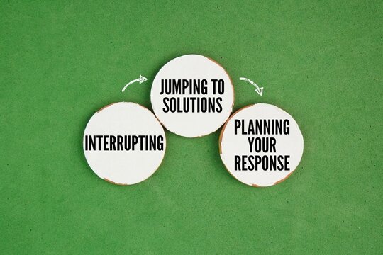 Key Behaviors to Avoid on Site are 1 Interrupting, 2 Jumping to solutions, 3 Planning your response word. This process is critical for safety professionals. helps create a supportive environment