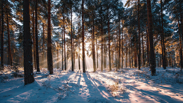 winter in the forest