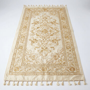 Embroidered Table Runner for Akad Nikah Table on White Background Elegant Wedding Decor Accent