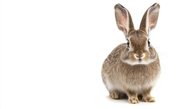 Springhare rodent isolated on white background