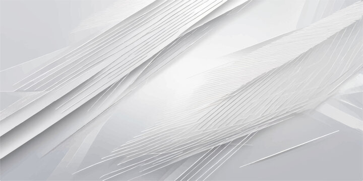 Minimal abstract white paper background with soft white line patterns and delicate fabric texture like snow cotton and satin design