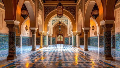 Obraz premium Ornate interior hallway
