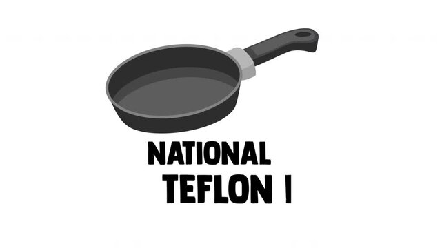 national teflon day motion video, ideal for national teflon day celebration