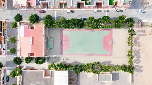 pitch soccer sport football city urban street square house building town equipment tree nature - Andalusia, Spain - 2025