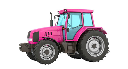 Naklejka premium Pink Tractor