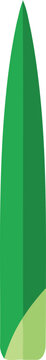 Green pointed oblong shape with lighter base abstract