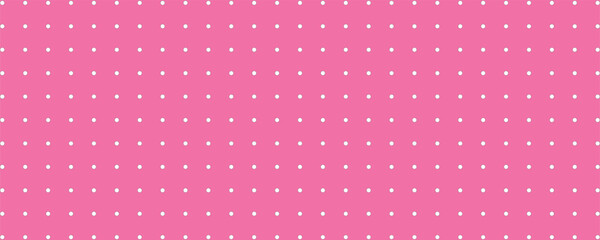 Seamless colorful polka dot vector pattern, vintage retro wallpaper and cute background design. © Zain Farhany