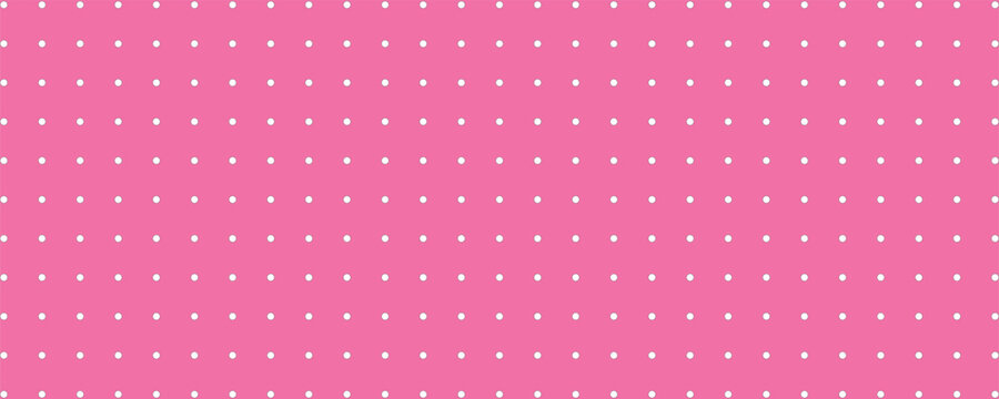Seamless colorful polka dot vector pattern, vintage retro wallpaper and cute background design.