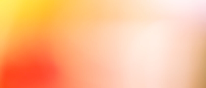 Warm yellow and orange gradient abstract background fading to soft white and pink tones