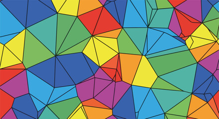 Fototapeta premium A colorful mosaic of polygon shapes