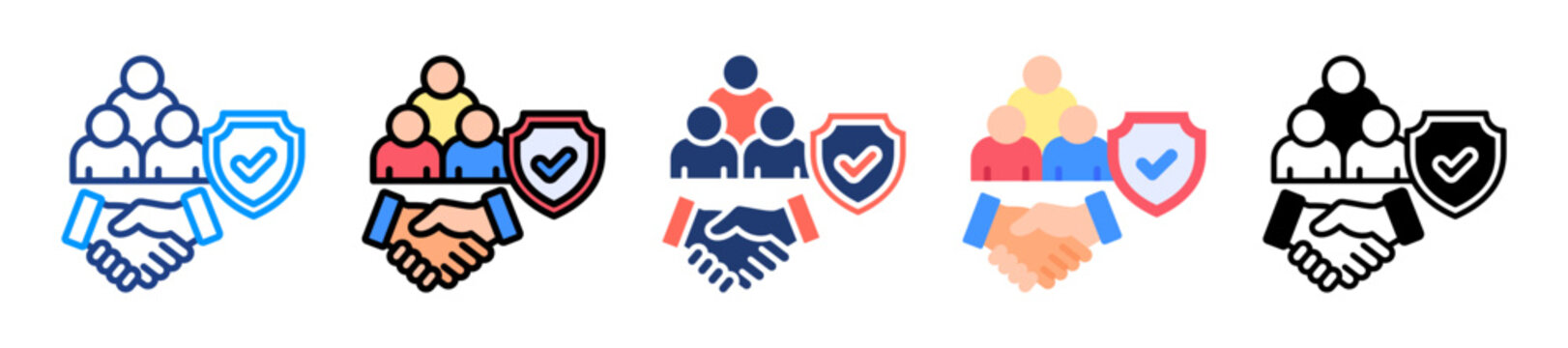 Public Welfare Icon Sheet Multiple Style Collection 