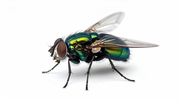Green Fly on White.