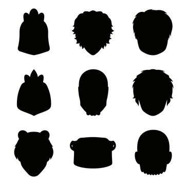 Silhouette Hairstyles and Headwear Collection: Diverse Styles for Men and Women