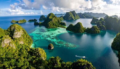 Fototapeta premium Raja Ampat Islands with Paradise.