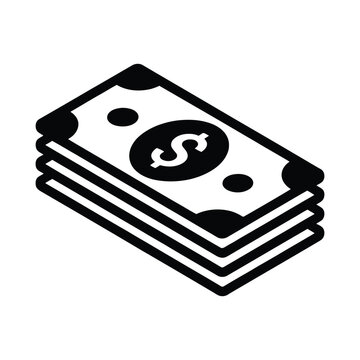 Stack of dollar bills icon