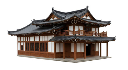 Fototapeta premium Traditional Asian wooden pagoda model architecture.