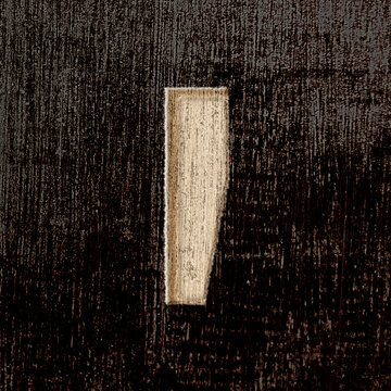 Rustic wooden apostrophe font design