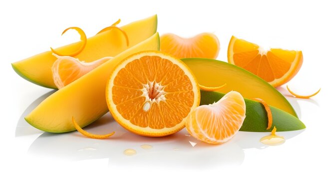 orange on a white background