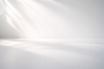 Obraz premium Minimalist white light shadows