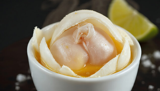 Extreme Asian Delicacy - Balut Fertilized Duck Embryo with Salt and Vinegar