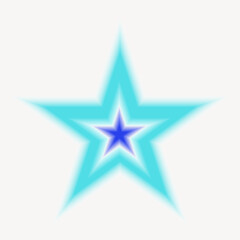 Obraz premium Vibrant layered star illustration