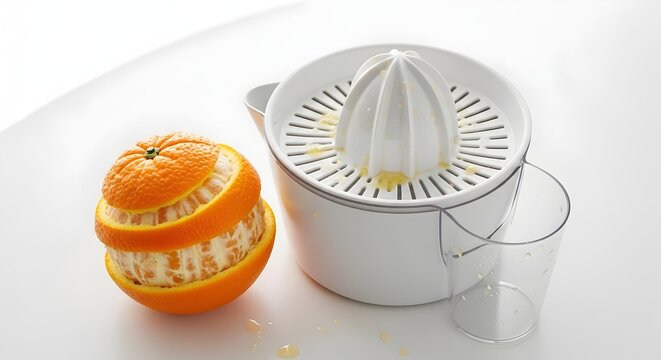 orange on the table white 