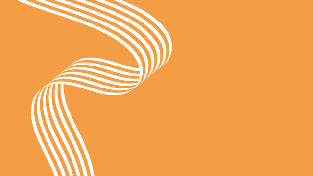 Abstract orange wave design desktop wallpaper