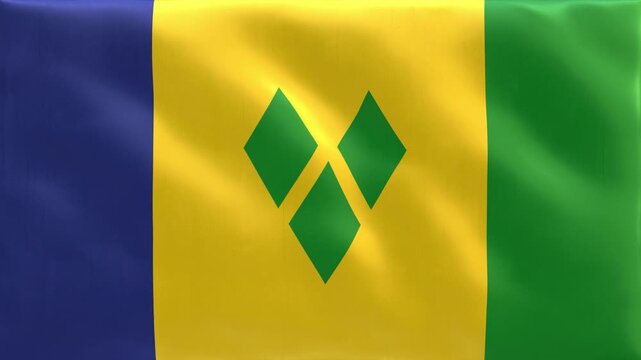 Saint_Vincent_and_the_Grenadines_National_Flag_Waving_Seamless_Loop_4K
