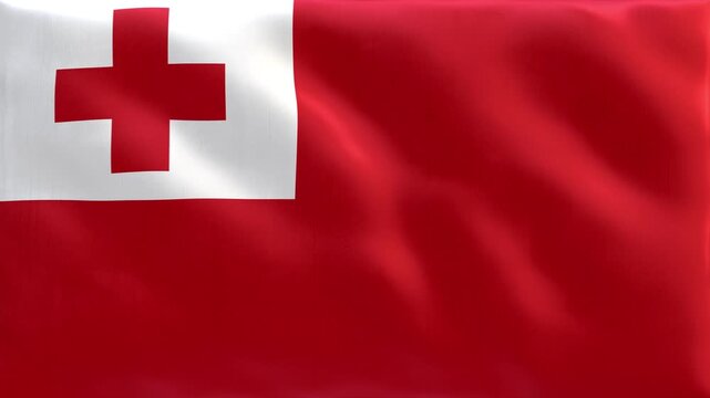 Tonga_National_Flag_Waving_Seamless_Loop_4K