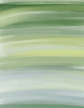 Soft abstract watercolor background with organic green textures and fluid brush strokes. Hand painted digital illustration inspired by natural landscapes, suitable for branding, packaging, wallpaper