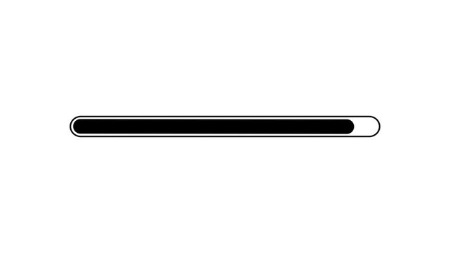 Simple black line with circles at each end on a white background