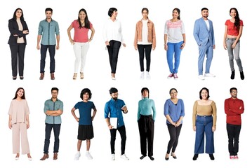 Obraz premium Diverse group of stylish individuals