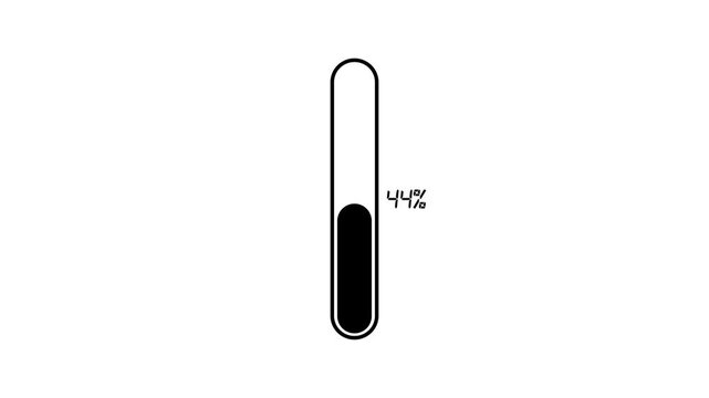 A simple black line drawing of a paperclip on a white background