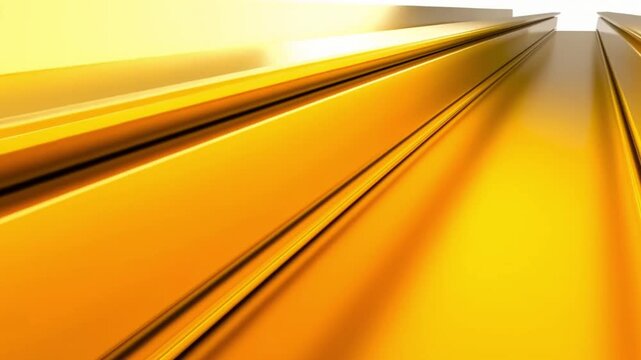 金融コンセプト向けの金色のピラミッド表面の高速ドローン飛行