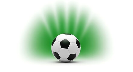 Naklejka premium A football ready to be kicked