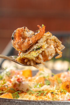 arroz chaufa con langostino