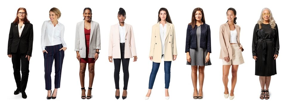 Diverse women in professional attire