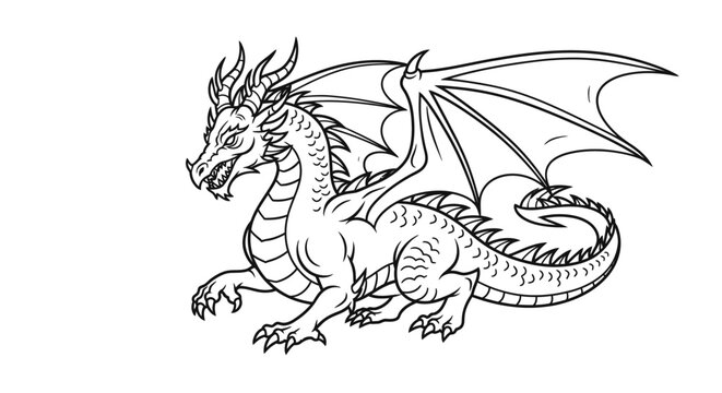Dragon mythical creature fantasy animal.