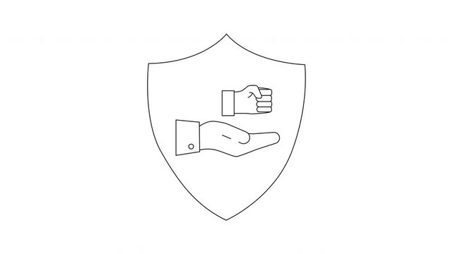 Shield Against Aggression - Symbol of Protection and Defense.
