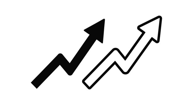 Two contrasting arrows depict growth and potential decline in a graphic