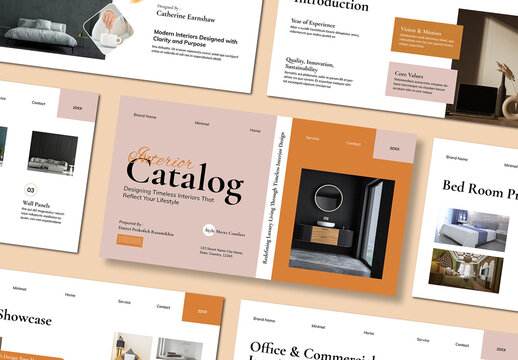Interior Catalog Presentation Layout
