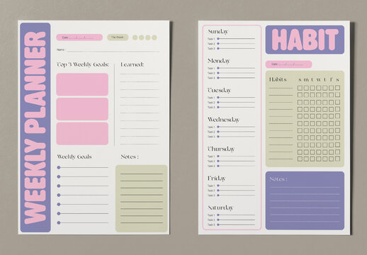 Weekly Planner Template