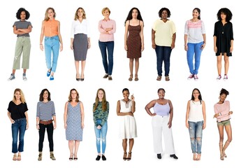 Fototapeta premium Diverse group of women standing