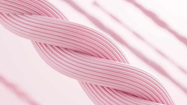 Vitamin C serum strengthening collagen and elastin fibers for firm skin 3D animation