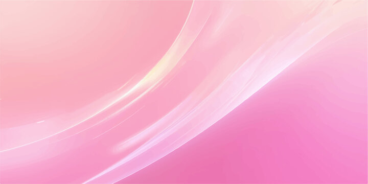 Soft pink abstract background featuring flowing light waves and artistic purple curves in a silk texture vector illustration