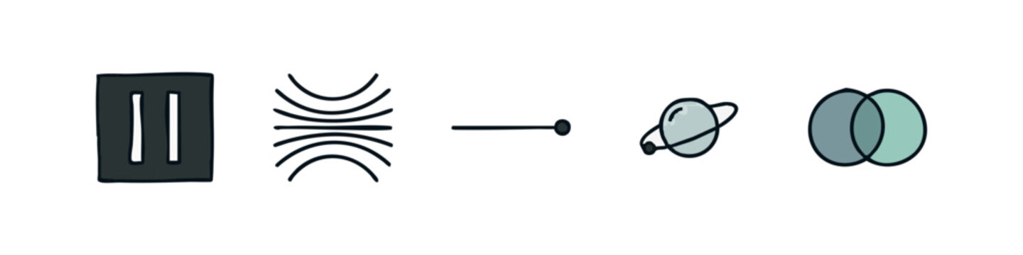 Abstract Science and Mathematical Icons