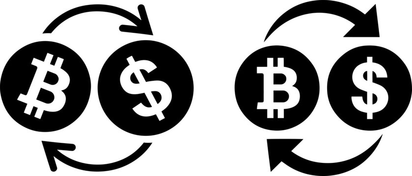 Cryptocurrency and traditional currency exchange cycles depicted in circular flow